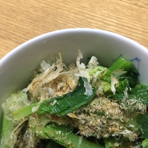 レンジで手軽に小松菜おひたし